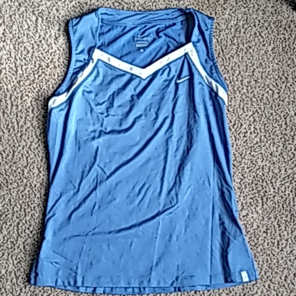 Nike dri fit blue sleeveless shirt
